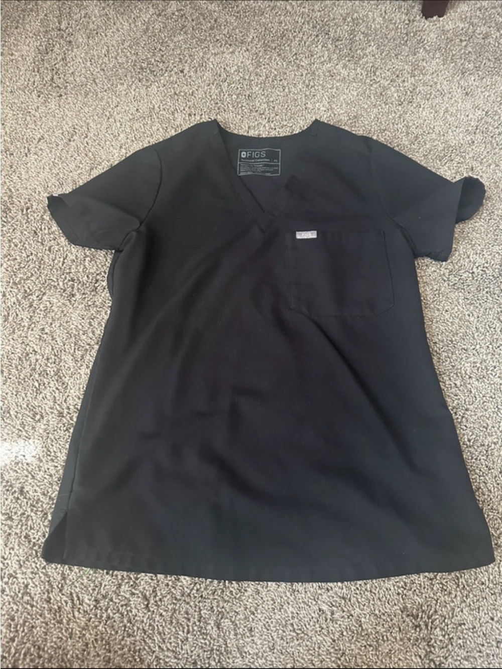Figs Women’s Black Catarina Scrub Top